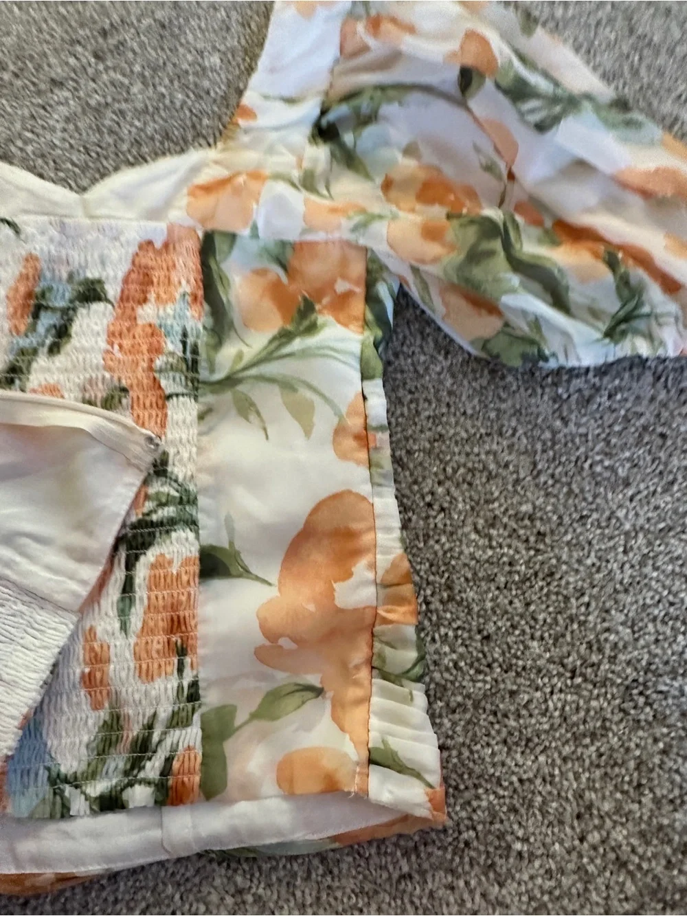 Abercrombie & Fitch sheer ivory